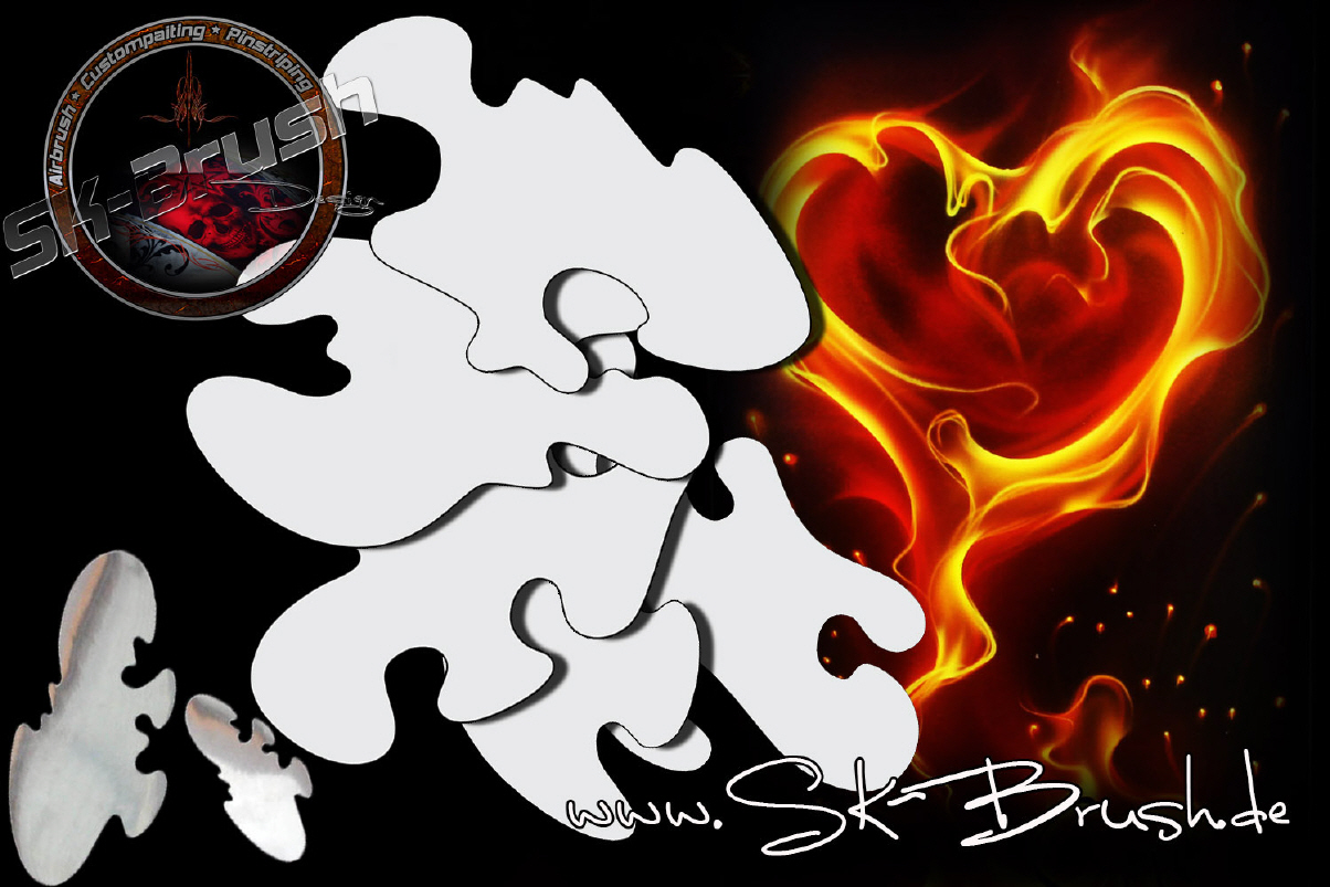 Airbrush True Fire Flames Mega Set Airbrush Design